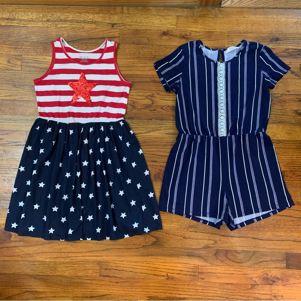 Girls Casual Romper & Dress Bundle
Place Red White & Blue Dress
Blue Romper - Picture 16 of 16
